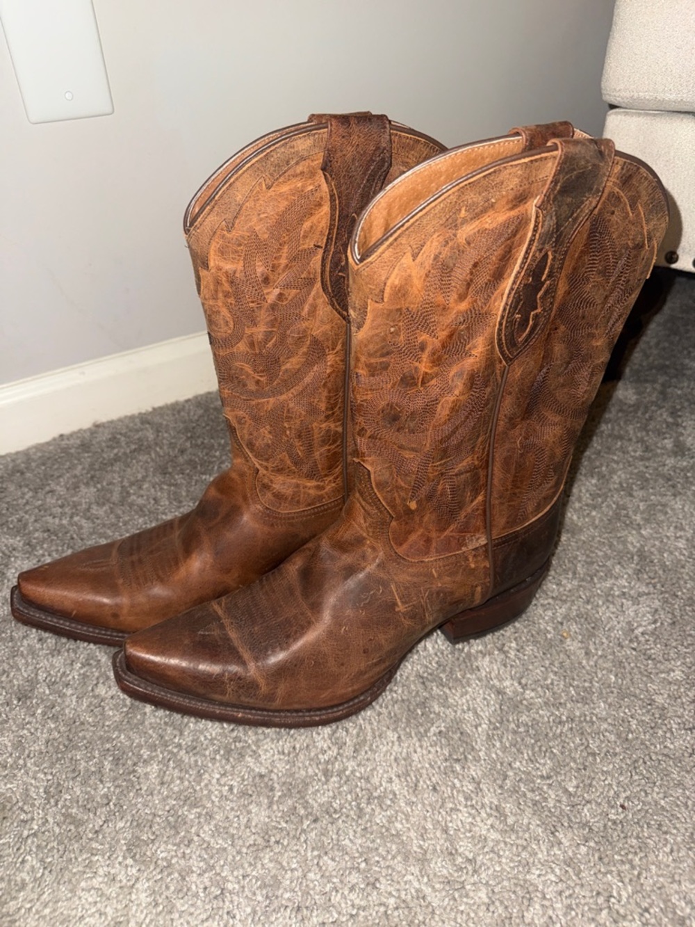 Men's Cody James Brown Leather Western Cowboy Boots